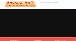 Desktop Screenshot of mokshalom.com